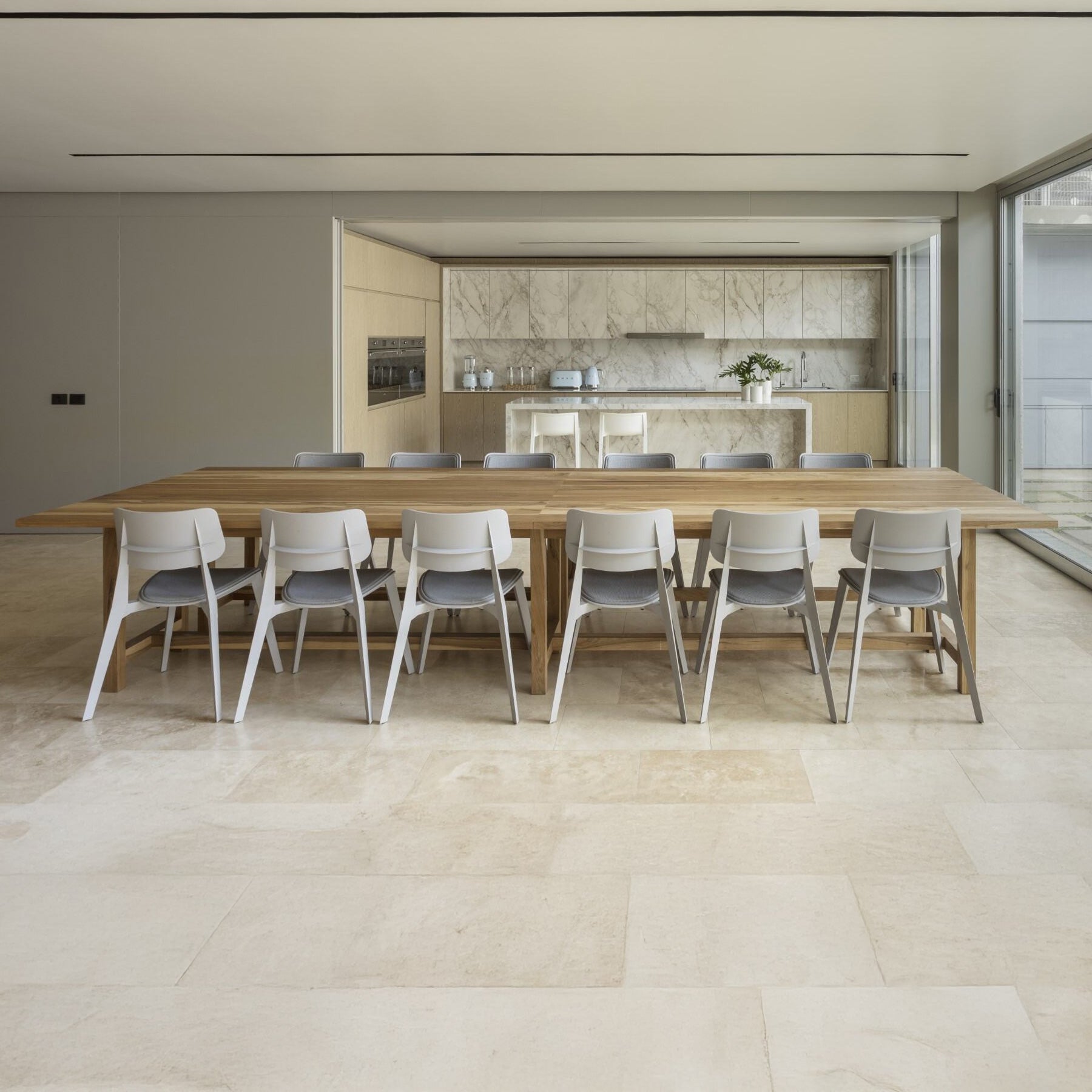Silla Stellar Gris Claro Tapizada